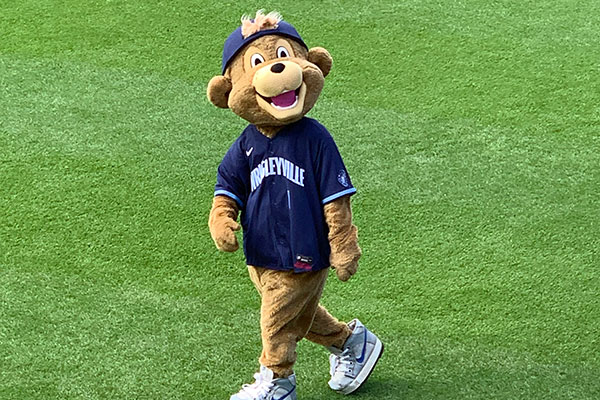 Clark the Cub mascot at Wrigley Field