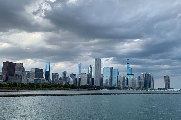 Chicago Skyline as seen from Shedd Aquarium