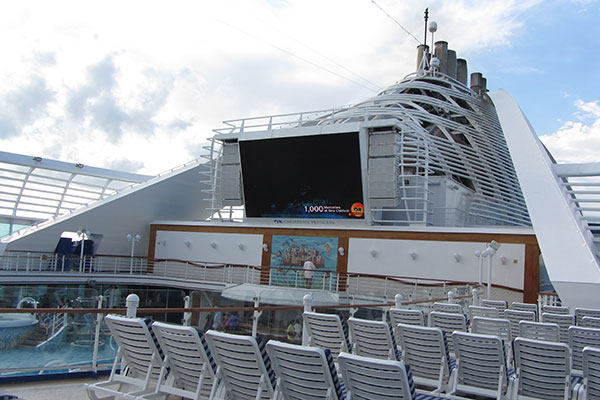 Top deck of ship