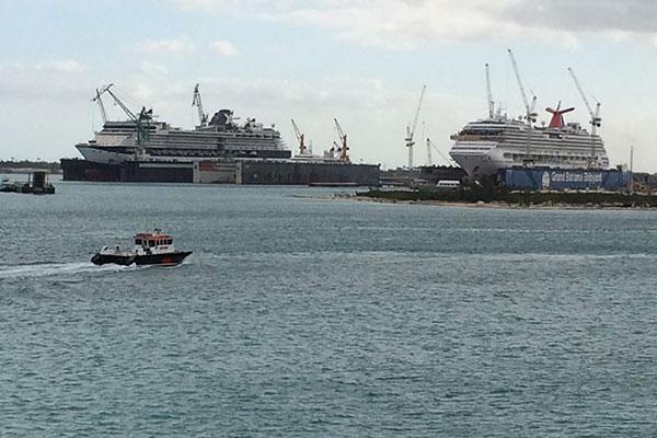 Ships in port