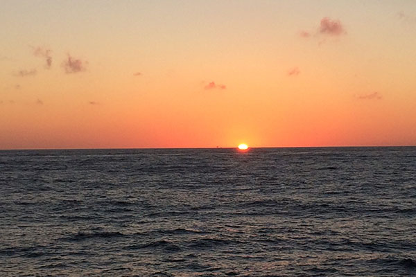 Sunset in the Caribbean