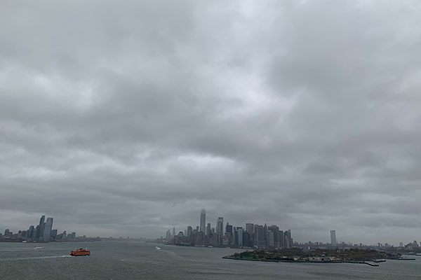 Manhattan in the distance