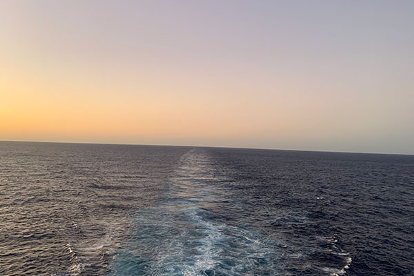 Sunset heading South