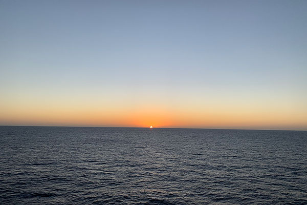 Sun going down
