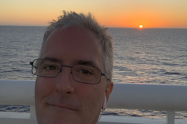 Pat during sunset on November 2