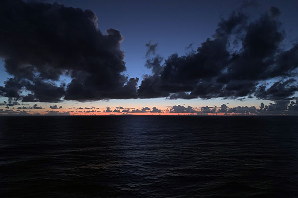 Shortly after sunset on Sunday
