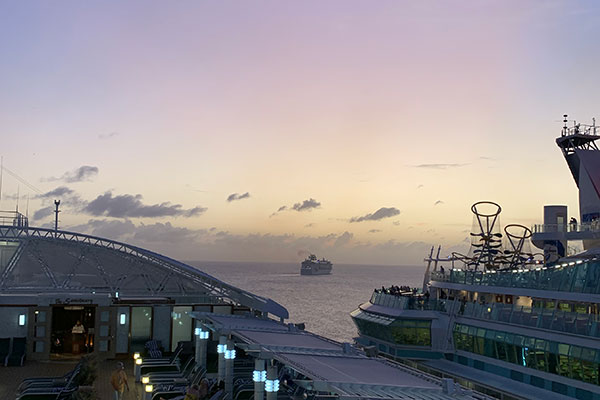 Freedom of the Seas leaving port