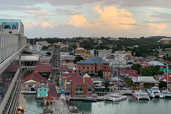 View of port area in St. John's