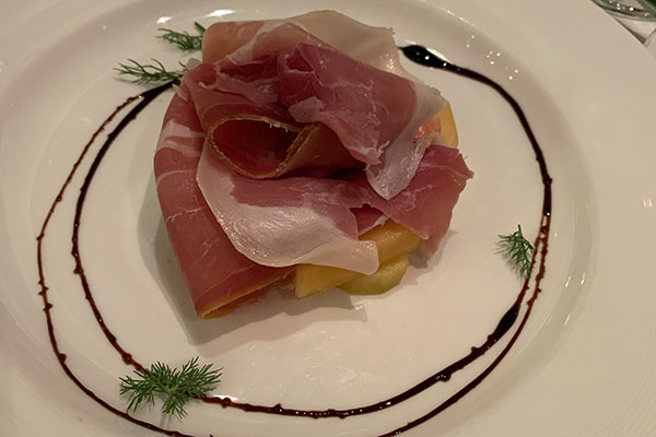 First course of dinner on Wednesday