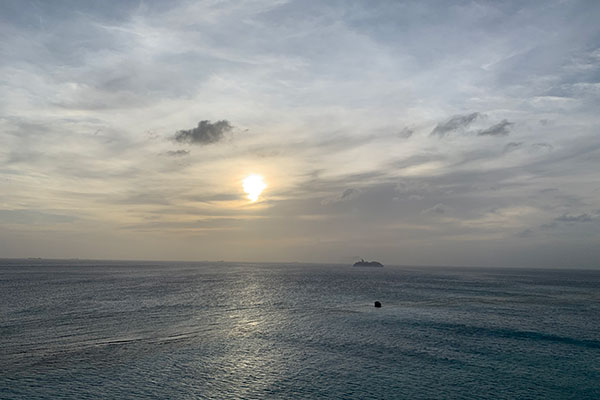 Early sunset on Thursday