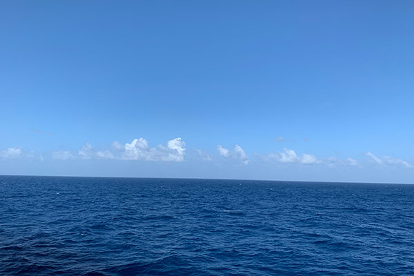 clouds over the ocean during an afternoon walk on Friday