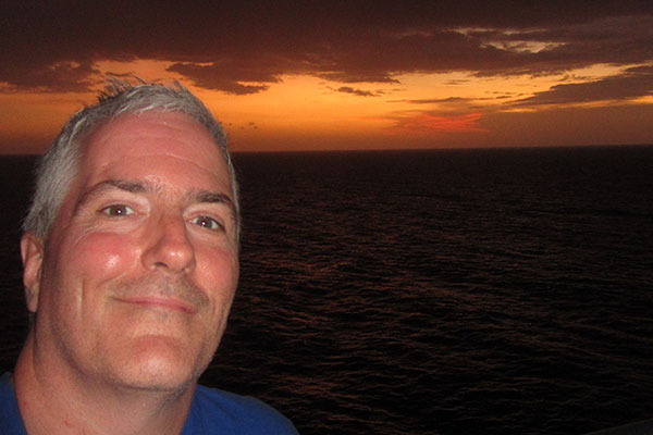 Selfie after sunset on Friday