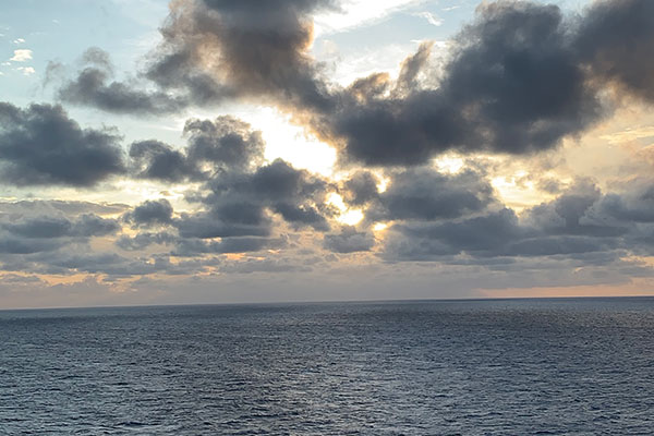 Sunset on November 9