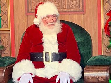 Santa visiting Disney Springs