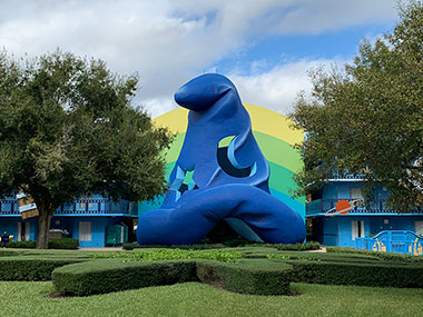 Mickey hat statue