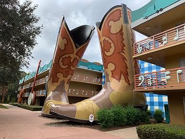 Statues of boots