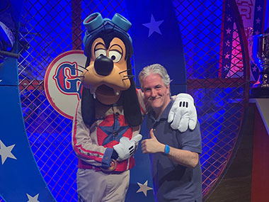 Pat and Goofy in Magic Kingdom