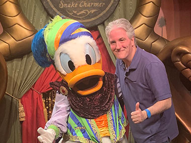 Pat and Donald Duck in Magic Kingdom