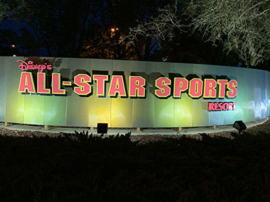 Disney's All Star Sports Resort sign