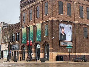 Marion Ross Performing Arts Center from a distance