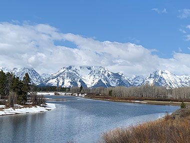 Open water at Grand Teton National Park