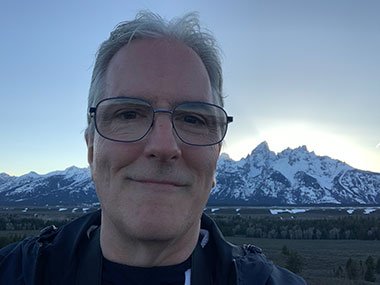Pat at sunset in Grand Teton National Park