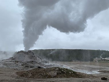 Yellowstone National Park Castle Geyser