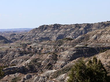 Rolling hills of Theodore Roosevelt National Park