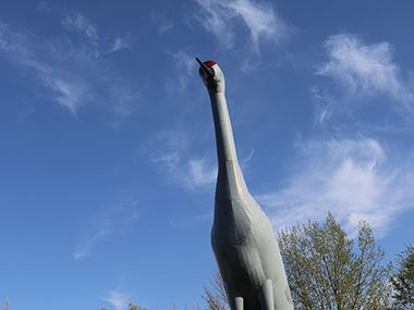 Below shot of World's Largest Sandhill Crane