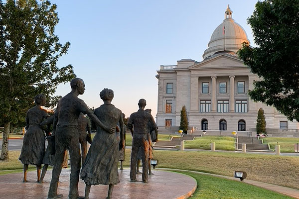 Little Rock Nine Sculpture