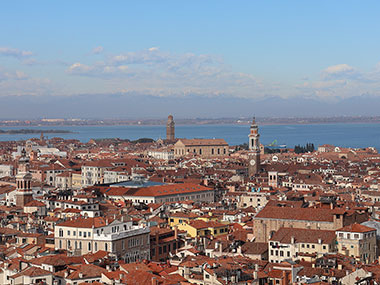 Venice in the early afternoon from St. Mark's Bell Tower