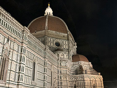 Cathedral at night