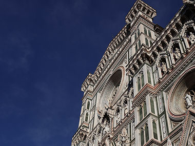 Top of the front of the Cathedral