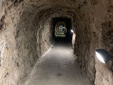 Light shines on Tunnels of Gibraltar