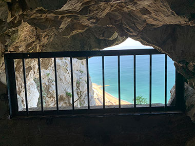 Beach below Tunnels of Gibraltar