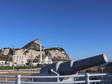 Europa Point with Rock of  Gibraltar in background