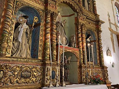 Closeup of altar