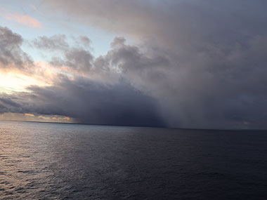 Storm over water