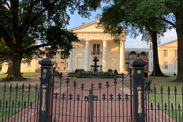 Old State House behind gate