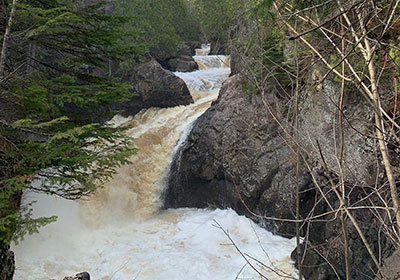 Cascade River State Park waterfall in 2022