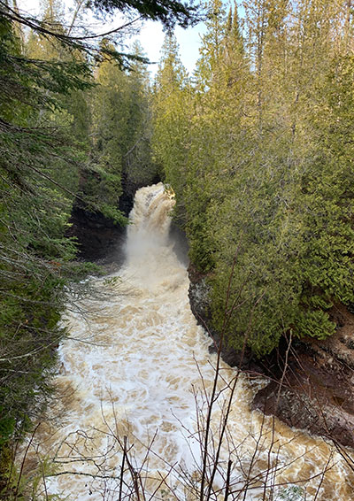 Cascade River State Park waterfall in 2023