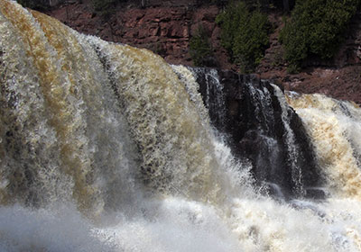 waterfall close up