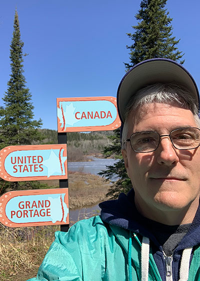 Pat at Grand Portage
