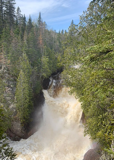 Judge C.R. Magney State Park waterfall in 2022