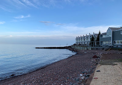 Resort along Lake Superior