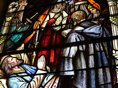 Stained glass window