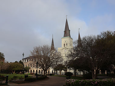 St. Louis Cathedral from park