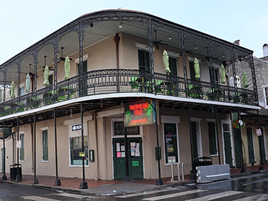 Two story white building