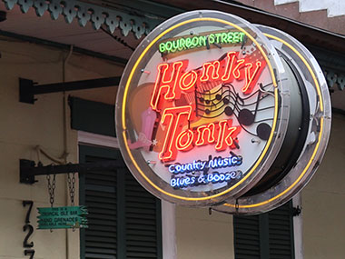 Honky Tonk sign