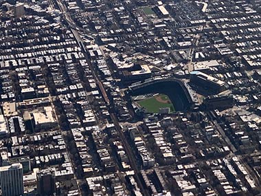 Wrigley Field from air